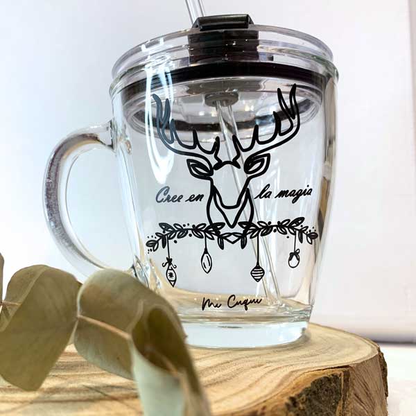 Mug de Vidrio Diseños Modernos